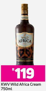 Game KWV Wild Africa Cream-750ml offer
