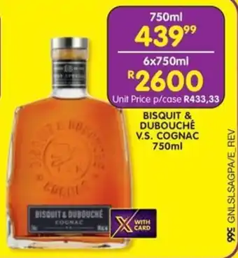 BISQUIT & DUBOUCHÉ V.S. COGNAC 750ml