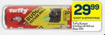 Pick n Pay Hypermarket Tuffy Budget Interleaved Refuse Bags 20s offer