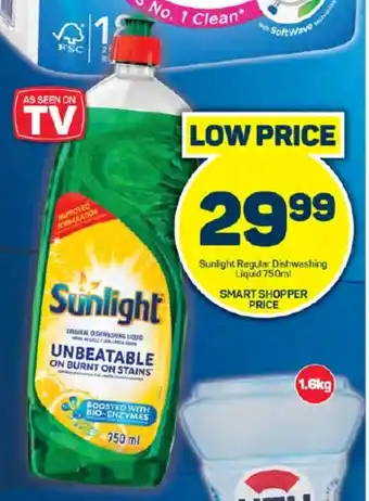 Pick n Pay Hypermarket Sunlight Regular Dishwashing Liquid 750ml offer
