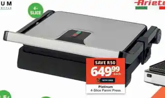 Platinum 4-Slice Panini Press