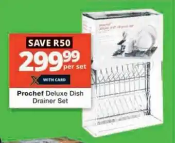 Checkers Hyper Prochef Deluxe Dish Drainer Set offer