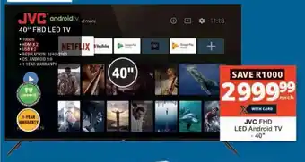 Checkers Hyper JVC 40" FHD LED Android TV offer