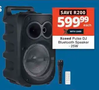 Checkers Hyper Xceed Pulse DJ Bluetooth Speaker 25W offer