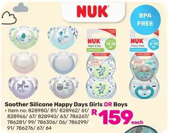 Game Soother Silicone Happy Days Girls OR Boys offer