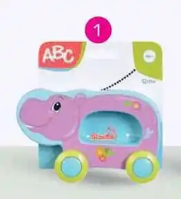 ABC Happy Push Animals 3 Assorted