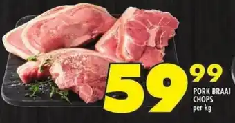 Shoprite PORK BRAAI CHOPS per kg offer