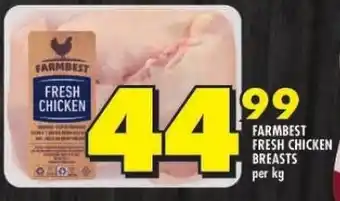Shoprite FARMBEST FRESH CHICKEN BREASTS per kg offer