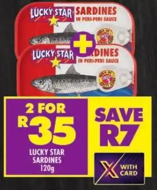 Shoprite LUCKY STAR SARDINES 120g offer