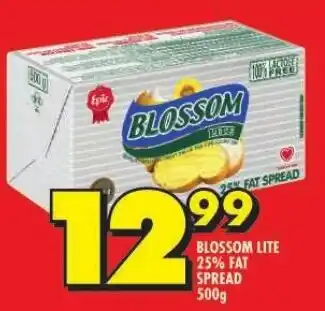 Shoprite BLOSSOM LITE 25% FAT SPREAD 500g offer