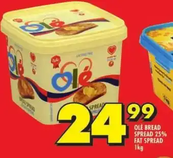 Shoprite OLE BREAD SPREAD 25% FAT SPREAD 1kg offer