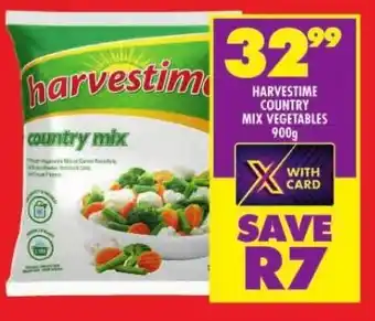 Shoprite HARVESTIME COUNTRY MIX VEGETABLES 900g offer