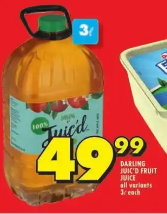 Shoprite DARLING JUIC'D FRUIT JUICE offer