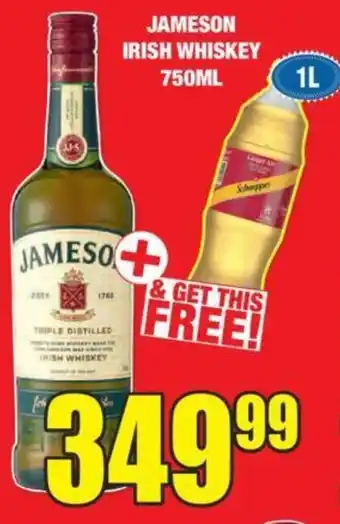 Boxer Liquors JAMESON IRISH WHISKEY 750ML offer