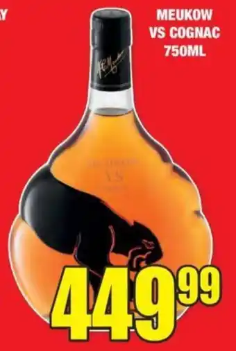 Boxer Liquors MEUKOW VS COGNAC 750ML offer