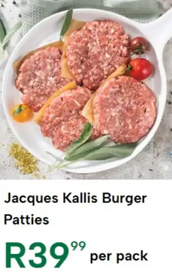 Jacques Kallis Burger Patties