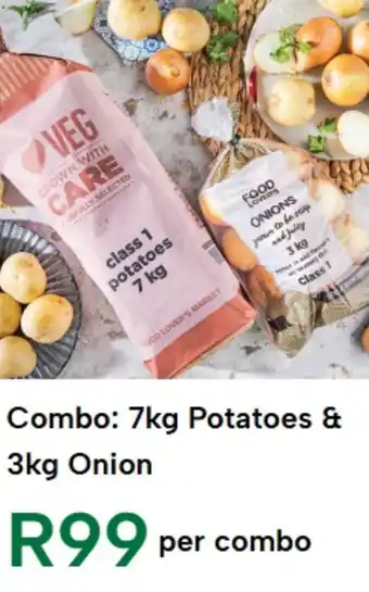 Food Lover's Market Combo 7kg Potatoes & 3kg Onion offer