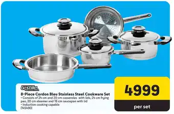 Makro 8-Piece Cordon Bleu Stainless Steel Cookware Set offer