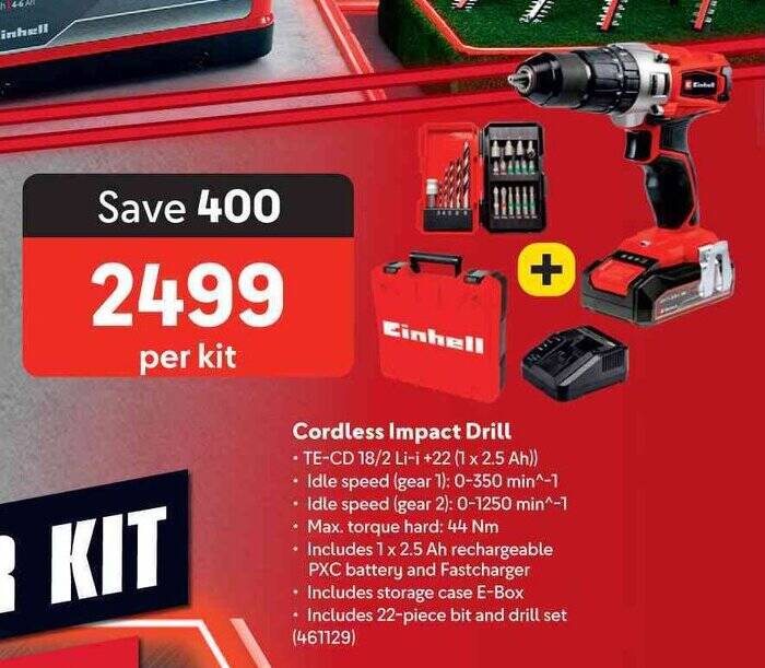 Cordless Impact Drill offer at Makro