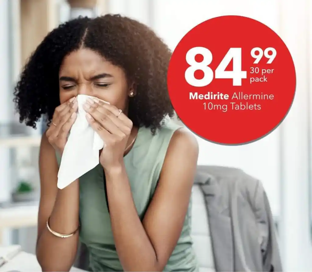 Medirite Allermine 10mg Tablets 30 per pack offer at Shoprite