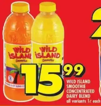 Shoprite WILD ISLAND SMOOTHIE CONCENTRATED DAIRY BLEND offer