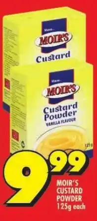 Shoprite MOIR'S CUSTARD POWDER 125g each offer