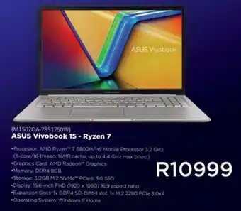 Matrix Warehouse ASUS Vivobook 15 Ryzen 7 offer