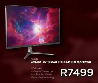 Matrix Warehouse GALAX 27" QUAD HD GAMING MONITOR offer