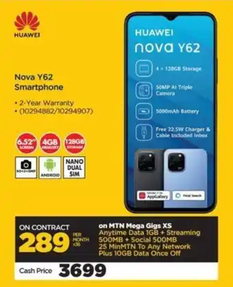 HiFi Corp HUAWEI Nova Y62 Smartphone offer