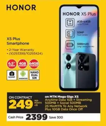 HiFi Corp HONOR X5 Plus Smartphone offer