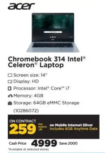 HiFi Corp Acer Chromebook 314 Intel Celeron Laptop offer