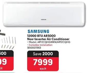 Makro SAMSUNG 12000 BTU AR3000 Non-Inverter Air Conditioner offer