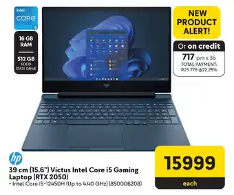 Makro HP 39 cm (15.6") Victus Intel Core i5 Gaming Laptop (RTX 2050) offer