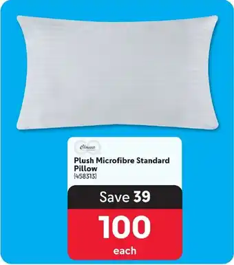 Makro Plush Microfibre Standard Pillow offer