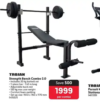 Makro TROJAN Strength Bench Combo 2.0 offer