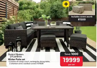 Makro Wicker Patio set offer