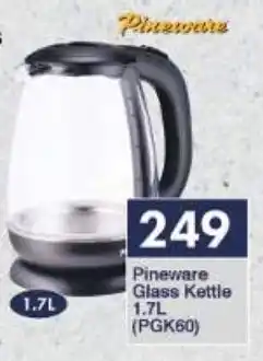 President Hyper Pineware Glass Kettle 1.7L (PGK60) offer