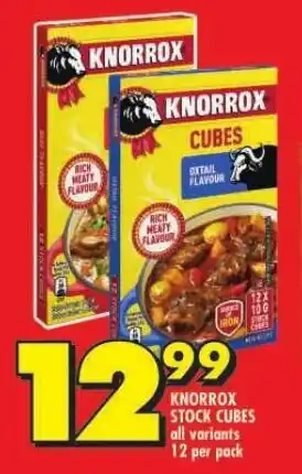 KNORROX STOCK CUBES all variants 12 per pack