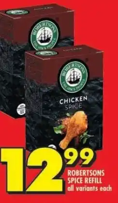 Shoprite ROBERTSONS SPICE REFILL offer
