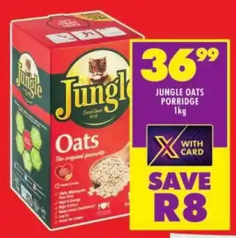 Shoprite JUNGLE OATS PORRIDGE 1kg offer