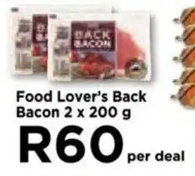 Food Lover's Market Food Lover's Back Bacon 2 x 200g offer