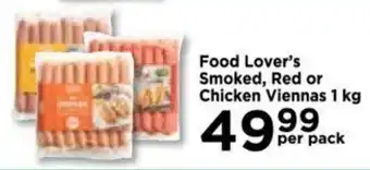 Food Lover's Market Food Lover's Smoked, Red or Chicken Viennas 1kg offer