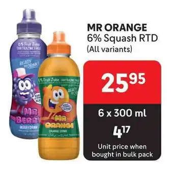 MR ORANGE 6% Squash RTD (All variants)