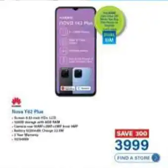 Incredible Connection HUAWEI Nova Y62 Plus offer