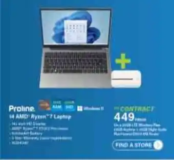 Incredible Connection Proline 14 AMD Ryzen 7 Laptop offer