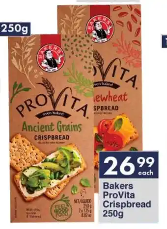 President Hyper Bakers ProVita Crispbread 250g offer