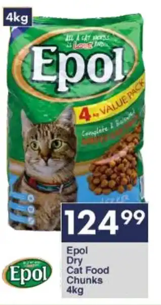 President Hyper Epol Dry Cat Food Chunks 4kg offer
