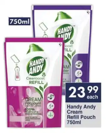President Hyper Handy Andy Cream Refill Pouch 750ml offer
