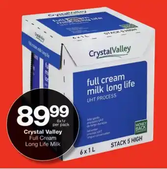 Checkers Crystal Valley Full Cream Long Life Milk offer