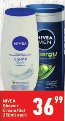 Shoprite NIVEA Shower Cream/Gel 250ml each offer